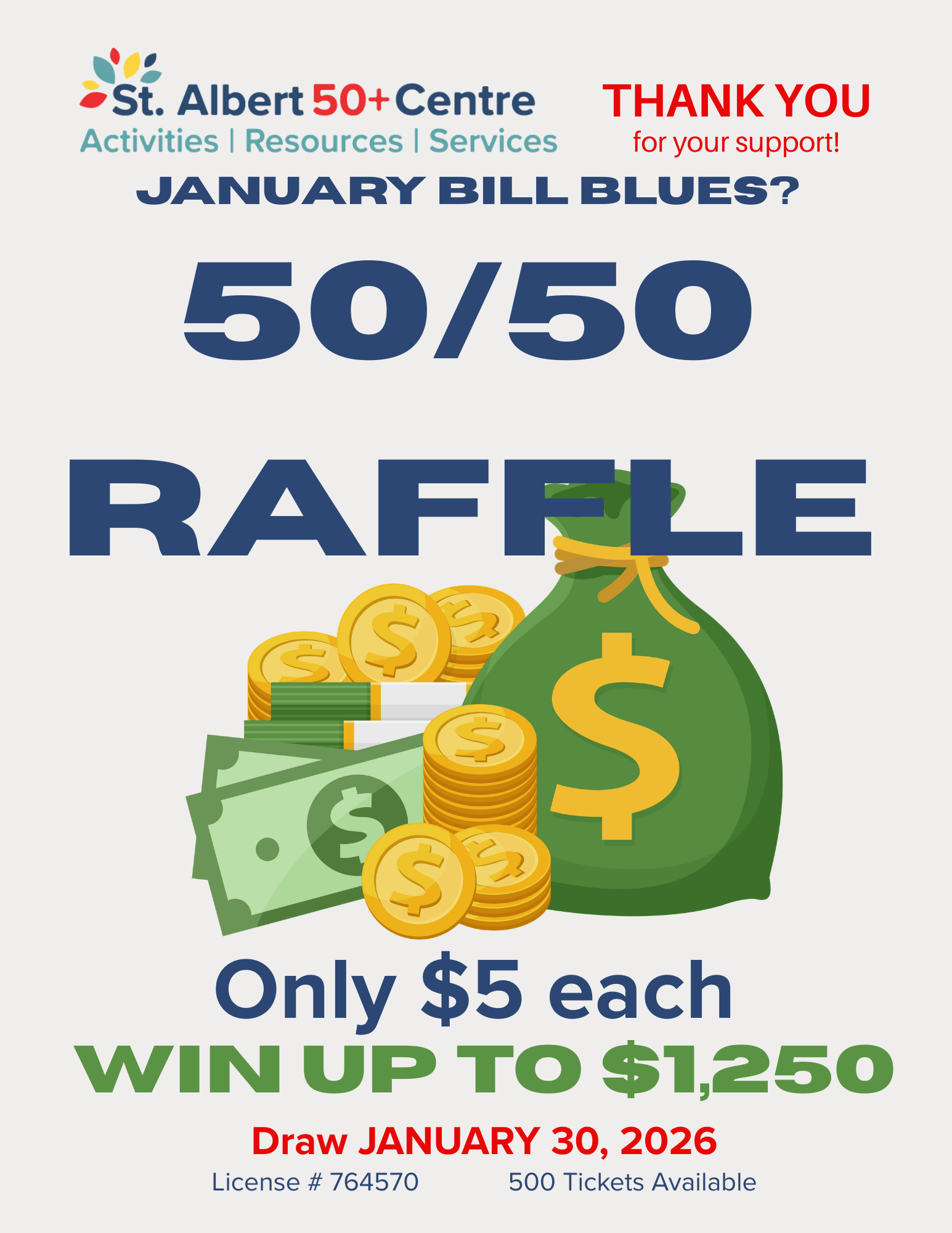 January Raffle - 50/50